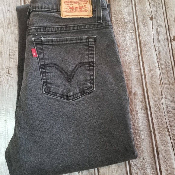 Levi's Denim - Levis 512 Perfectly stretchy Slimming  Black Acid Wash Size 10 Medium